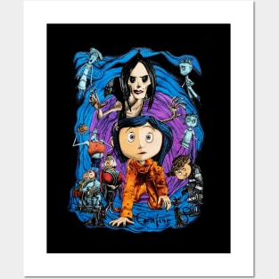 Coraline Spiral Tunnel Character Posters and Art